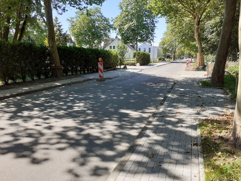 Ge&auml;nderte Verkehrssituation in der Platanenallee.